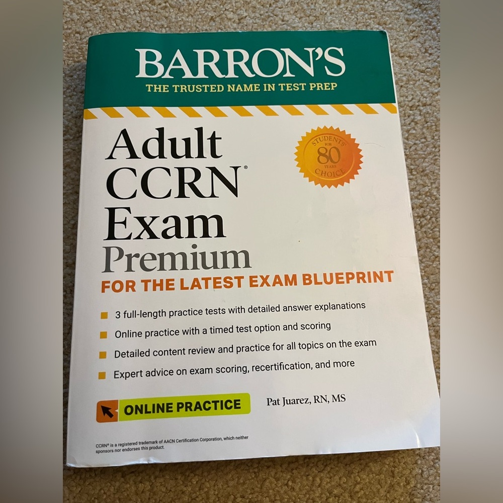Barron's Adult CCRN Exam Premium Book